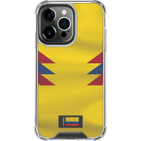 Colombia Soccer Flag iPhone 14 Pro Clear Case